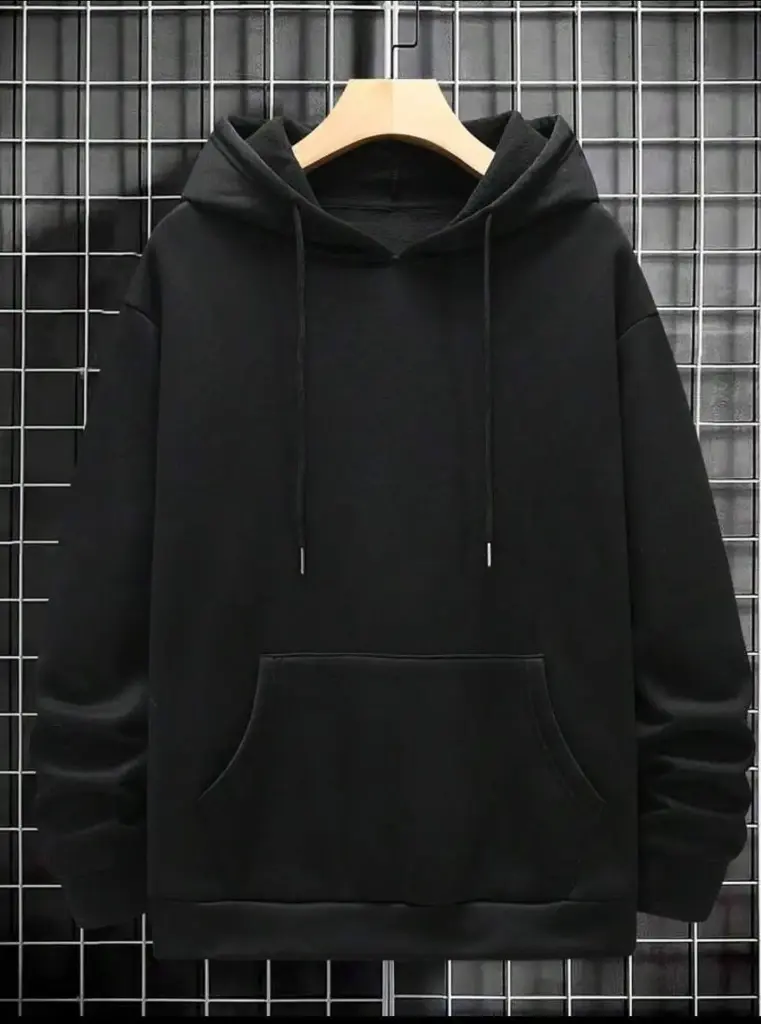 Men's Fleece Plain Hoddie