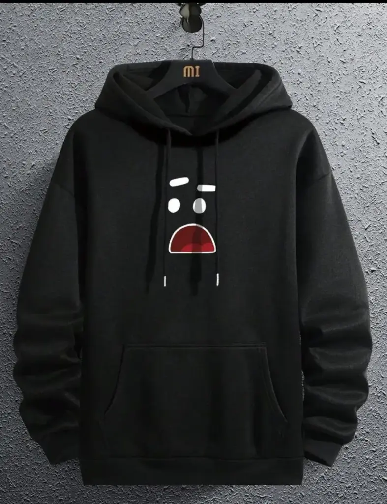 Fleece Printed Hoodie