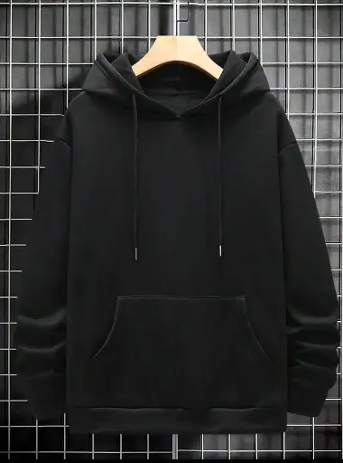 Men's Fleece Plain Hoddie